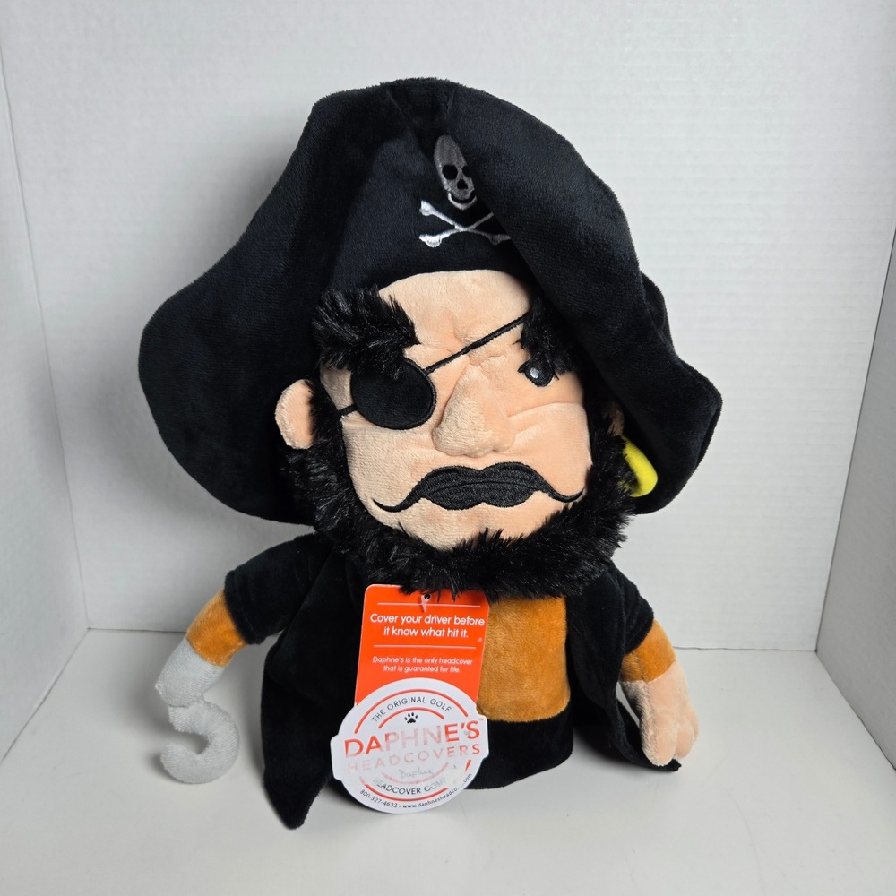 NWT Daphne's Drivers Head Cover Golf Headcover Plush Pirate New